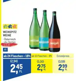 Metro Weinspitz Weine Angebot