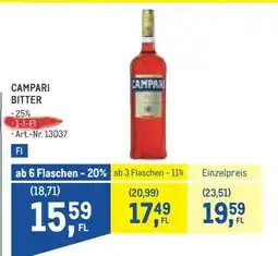 Metro Campari Bitter Angebot