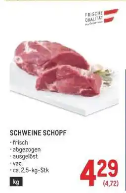 Metro Schweine Schopf Angebot