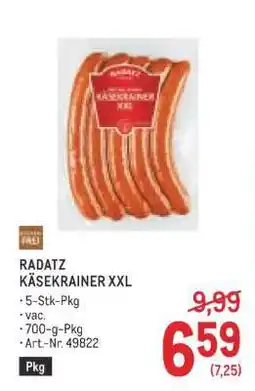 Metro RADATZ KÄSEKRAINER XXL Angebot