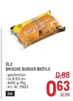 Metro ÖLZ BRIOCHE BURGER BRÖTLE Angebot