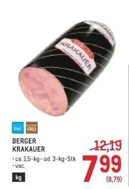 Metro Berger Krakauer Angebot