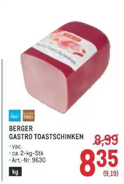 Metro Berger Angebot