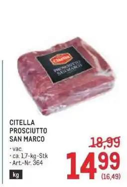 Metro Citella Prosciutto San Marco Angebot