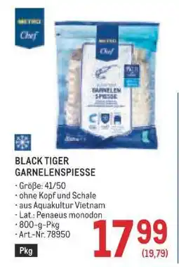 Metro BLACK TIGER GARNELENSPIESSE Angebot