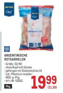 Metro Argentinische Rotgarnelen Angebot