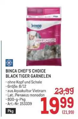 Metro BINCA CHEF'S CHOICE BLACK TIGER GARNELEN Angebot
