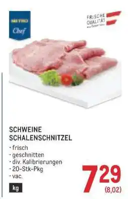 Metro Schweine Schalenschnitzel Angebot