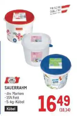 Metro SAUERRAHM Angebot