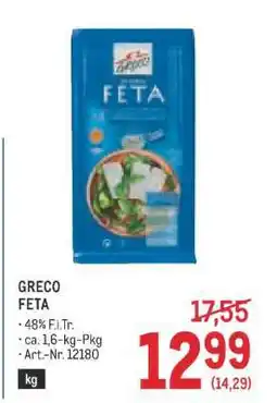 Metro GRECO FETA Angebot