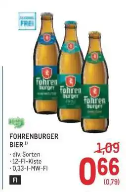 Metro FOHRENBURGER BIER Angebot