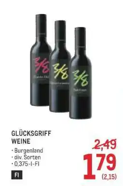 Metro Glücksgriff Weine Angebot