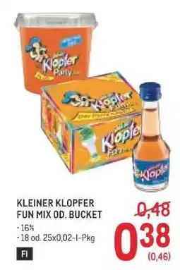 Metro KLEINER KLOPFER FUN MIX OD. BUCKET Angebot