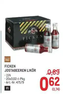 Metro Ficken Jostabeeren Likör Angebot