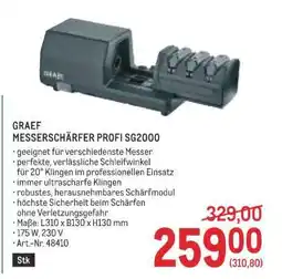 Metro GRAEF MESSERSCHÄRFER PROFI SG2000 Angebot