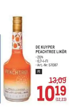 Metro De Kuyper Peachtree Likör Angebot