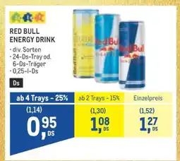 Metro RED BULL ENERGY DRINK Angebot