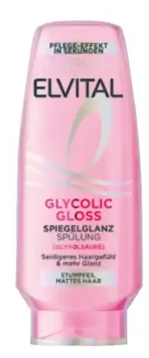 dm L'Oréal Paris Elvital Glycolic Gloss Spiegelglanz Spülung Angebot