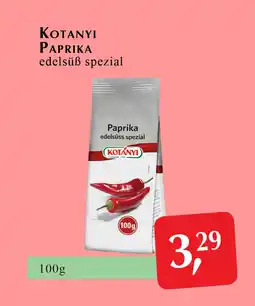 Winkler Markt Kotanyi Paprika edelsüß spezial Angebot
