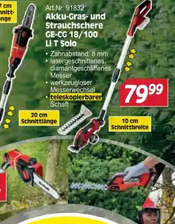 Zgonc Li T Solo Akku-Gras- und Strauchschere Angebot