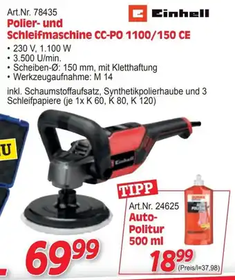 Einhell Polier- und Schleifmaschine CC-PO 1100/150 CE