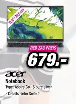 Red Zac Acer Notebook Angebot