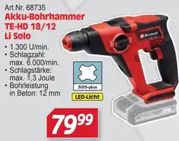 Zgonc Akku-Bohrhammer TE-HD 18/12 Li Solo Angebot