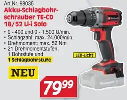 Zgonc Akku-Schlagbohrschrauber TE-CD 18/52 Li-i Solo Angebot