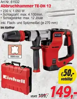 Zgonc Abbruchhammer TE-DH 12 Einhell Angebot