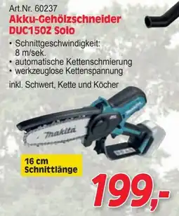 Zgonc Akku-Gehölzschneider DUC150Z Solo Angebot