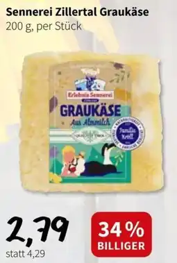 Der Grissemann Sennerei Zillertal Graukäse Angebot