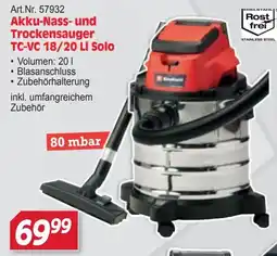 Zgonc Akku-Nass- und Trockensauger TC-VC 18/20 Li Solo Angebot