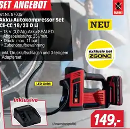 Zgonc Akku-Autokompressor Set CE-CC 18/23 D Li Angebot