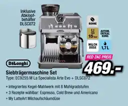 Red Zac DeLonghi Siebträgermaschine Set Angebot
