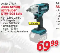 Zgonc Makita Akku-Schlagschrauber DTW190Z Solo Angebot