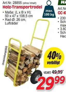 Zgonc Holz-Transportrodel Angebot