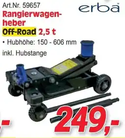 Zgonc erba Rangierwagen-heber Off-Road 2,5 t Angebot