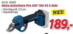 Zgonc Bosch Akku-Atschere Pro GGP 18V-32 S Solo Angebot