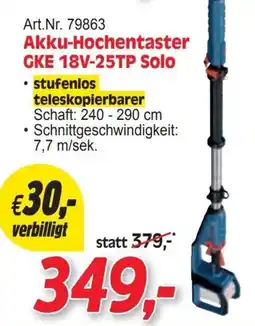 Zgonc Bosch Akku-Hochentaster GKE 18V-25TP Solo Angebot