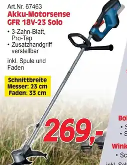 Zgonc Bosch Akku-Motorsense GFR 18V-23 Solo Angebot