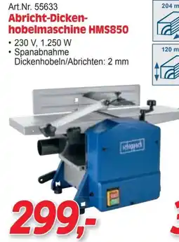 Zgonc Abricht-Dicken-hobelmaschine HMS850 Angebot
