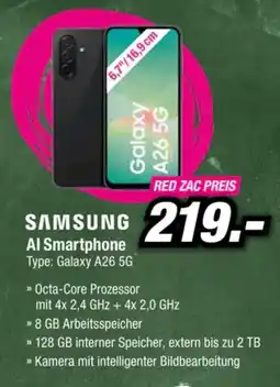 Red Zac Samsung Galaxy A26 5G Angebot