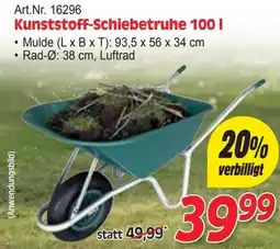 Zgonc Kunststoff-Schiebetrühe 100 l Angebot