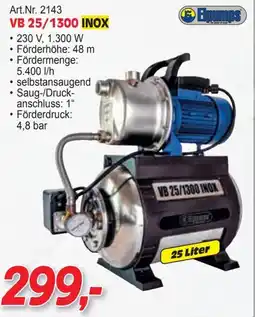 Zgonc Elpumps VB 25/1300 INOX Angebot