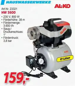 Zgonc AL-KO HW 3600 Angebot
