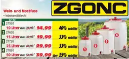 Zgonc Wein- und Mostfass Angebot