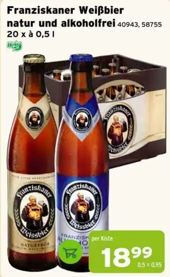 Franziskaner Weißbier natur und alkoholfrei