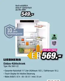 Red Zac Liebherr Einbau-Kühlschrank Angebot