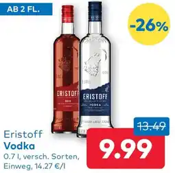 T&G Eristoff Vodka Angebot
