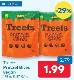 T&G Treet Pretzel Bites vegan Angebot